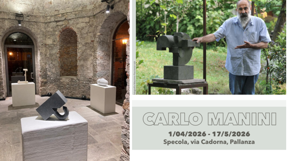 Carlo Manini alla Specola di Pallanza: la scultura torna a casa